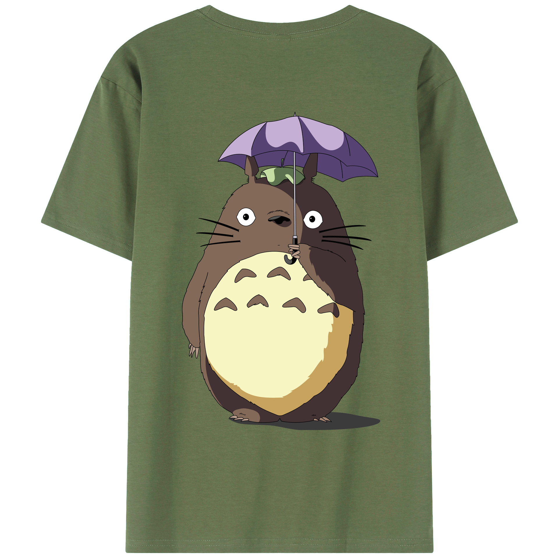 （画像用） となりのトトロ 草壁メイ 草壁サツキ My Neighbor Totoro Satsuki Kusakabe Mei Kusakabe 綿100％ メンズ半袖Tシャツ（バックプリント） 通気性